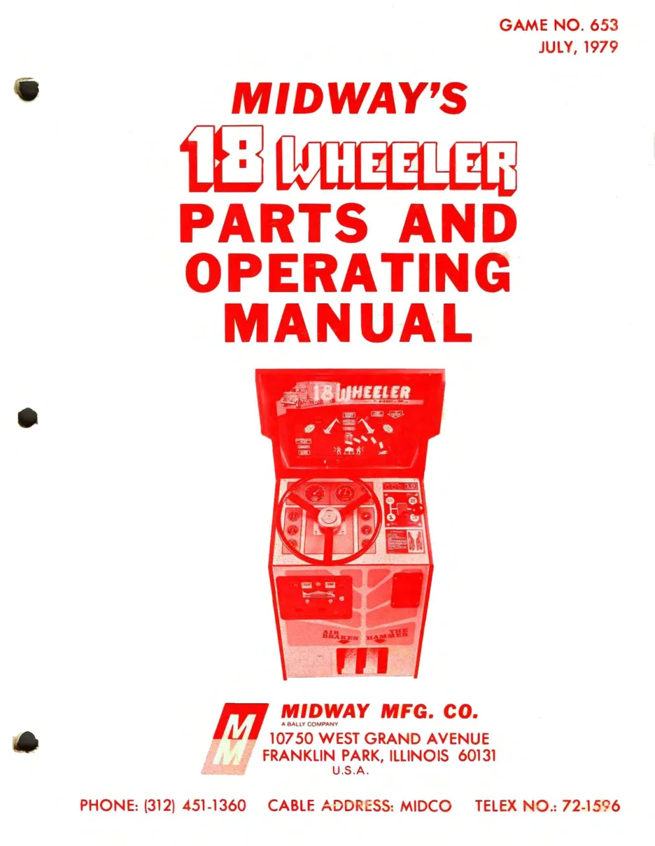 18 wheeler operation manual|bally-midway|games|.webp