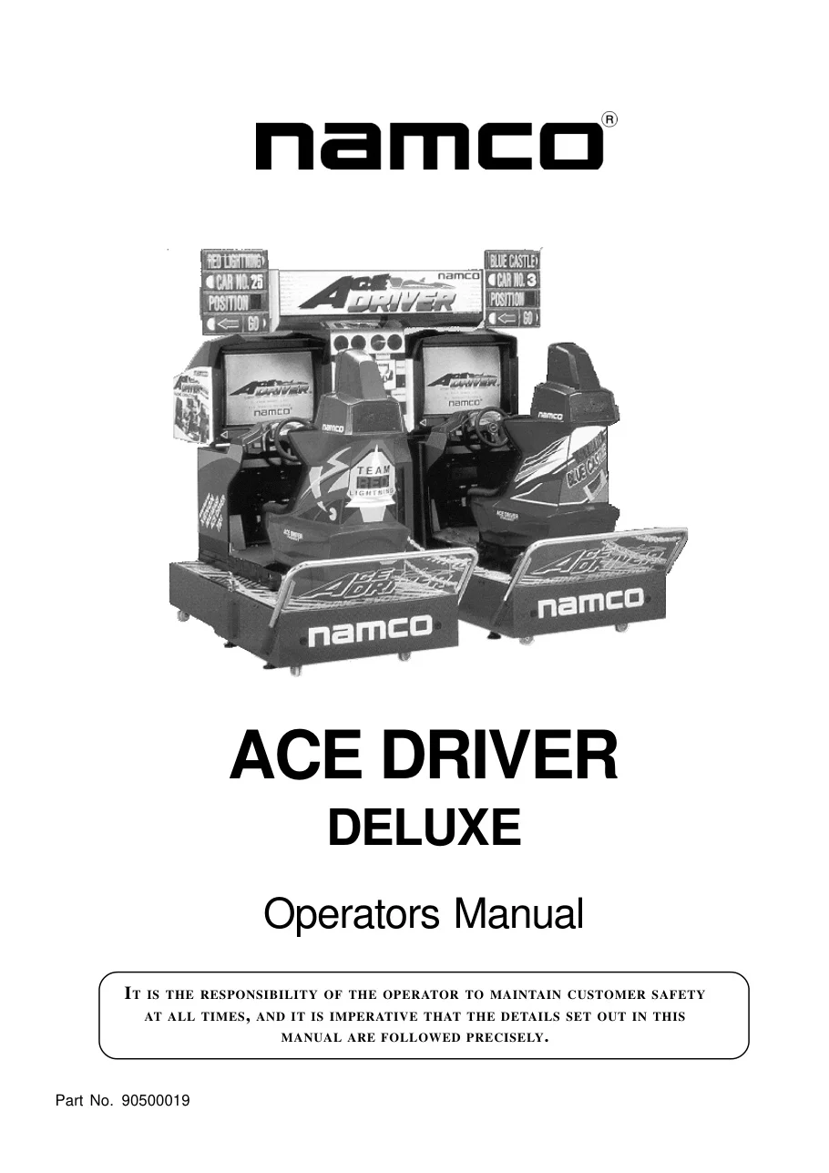 ace driver operation manual|namco|games|.webp