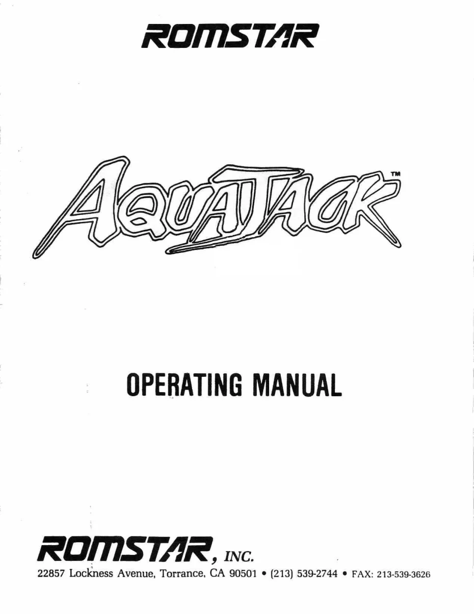 aqua jack manual|taito|games|.webp