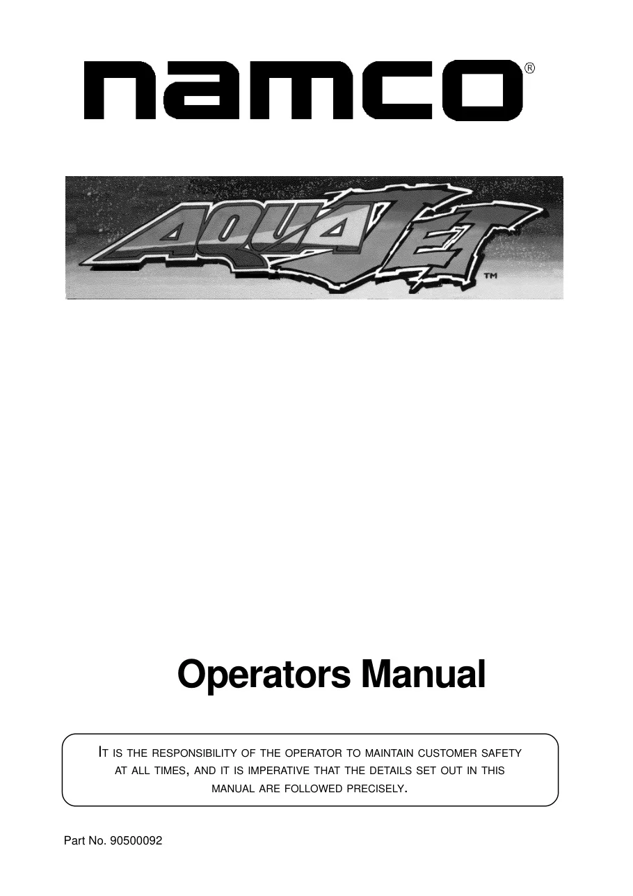 aqua jet manual|namco|games|.webp