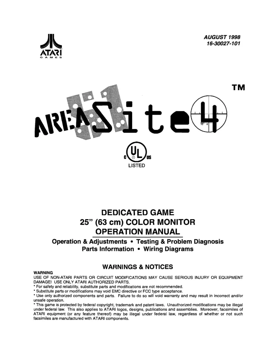 area 51 site 4 aug 1998 manual|atari|games|.webp