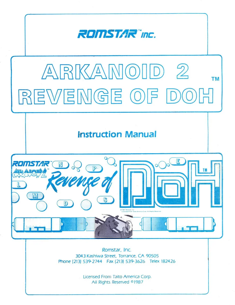 arkanoid 2 manual|taito|games|.webp