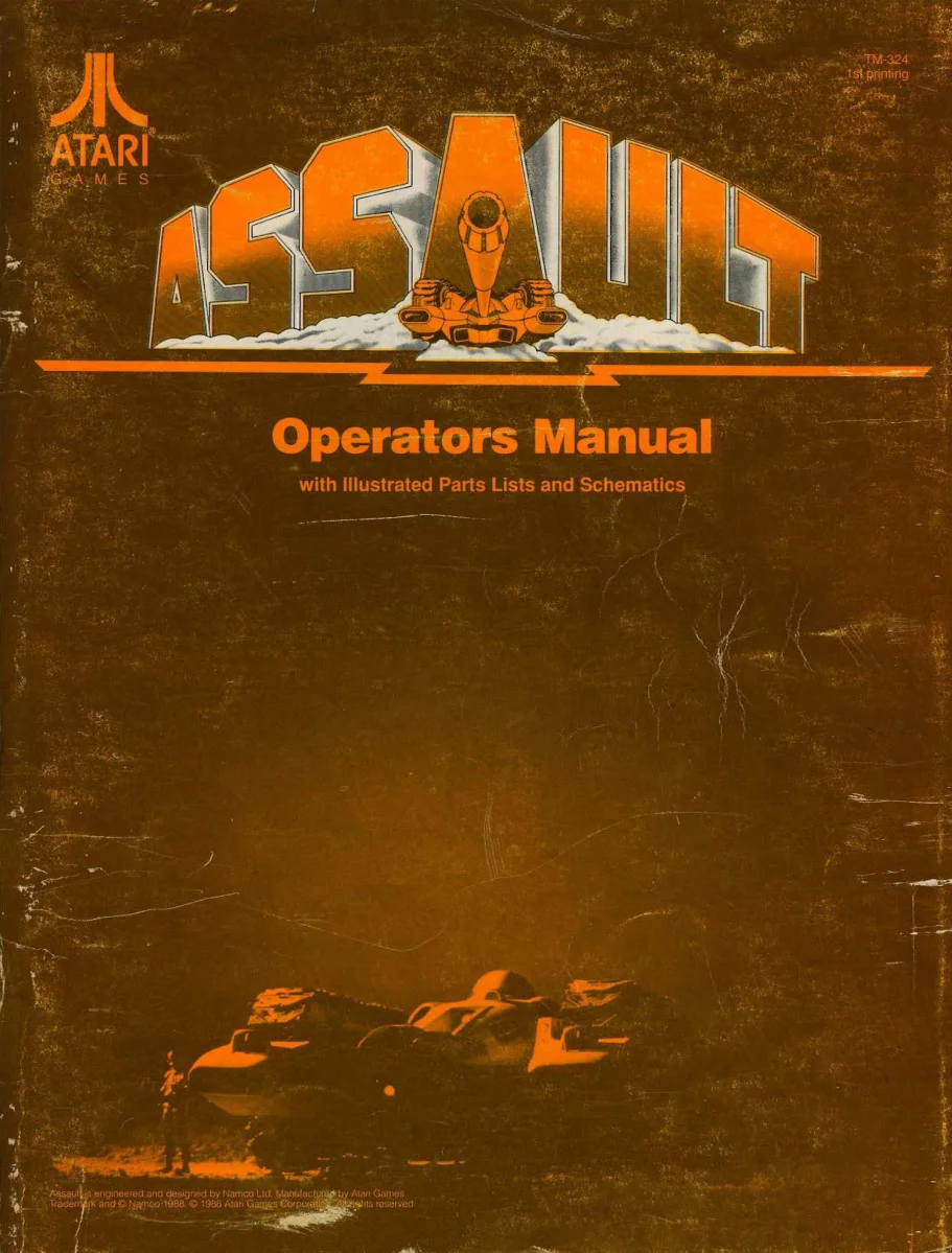 assualt tm-324 manual|atari|games|1st printing.webp