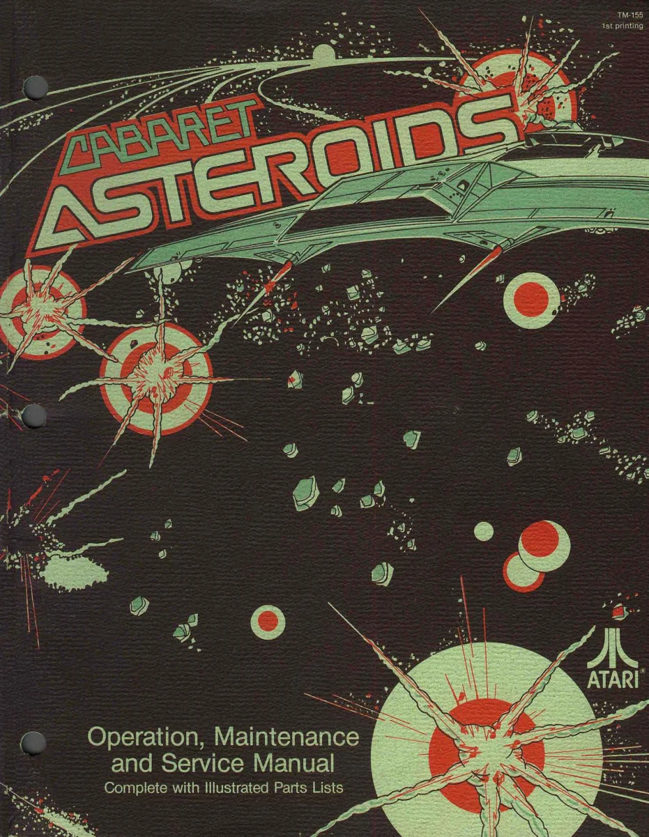 asteroids caberat tm-155 manual|atari|games|1st printing.webp