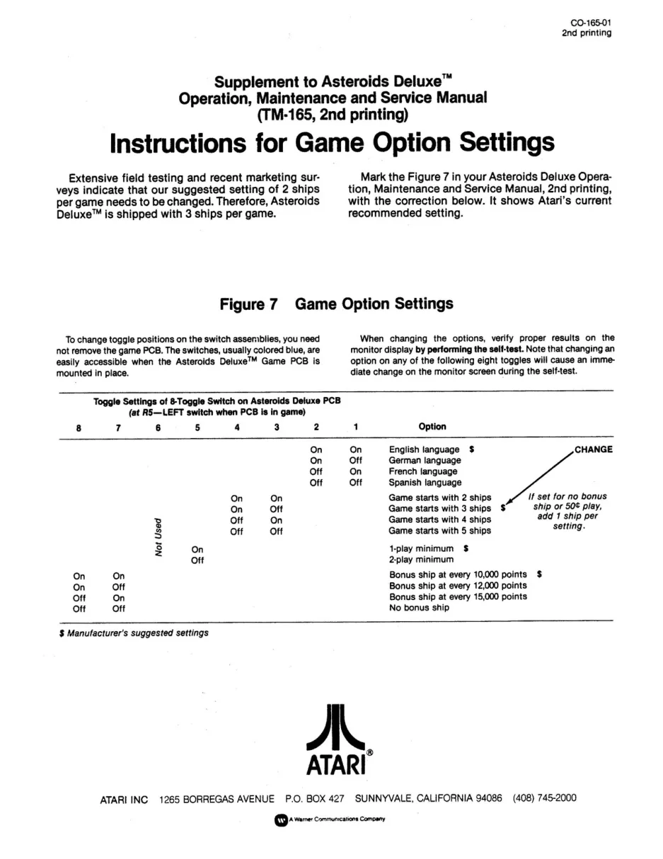 asteroids deluxe co-165-01 manual|atari|games|2nd printing.webp