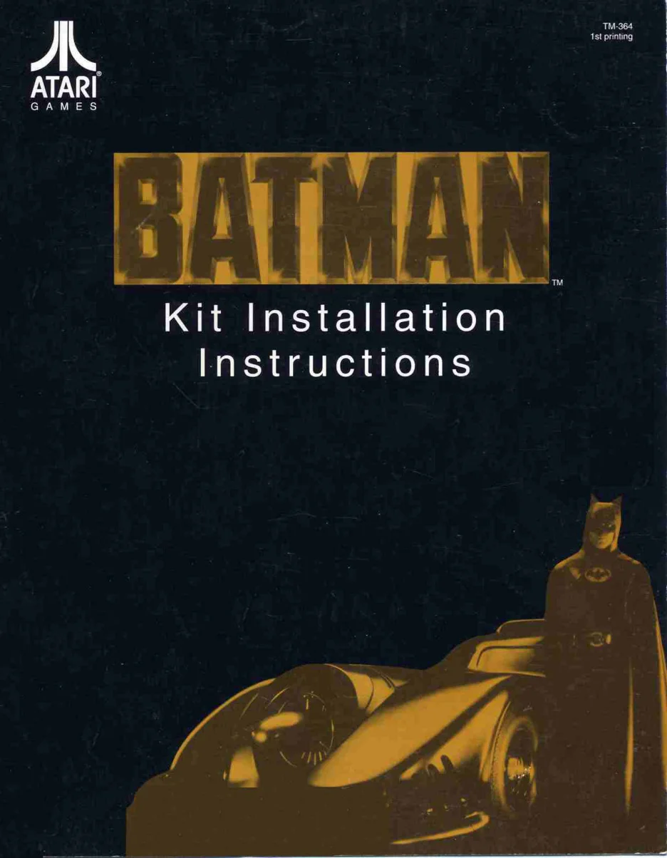 batman tm-364 manual|atari|games|1st printing.webp