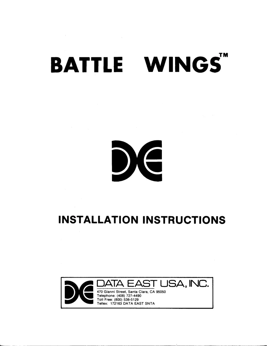 battle wings manual|data-east|games|.webp