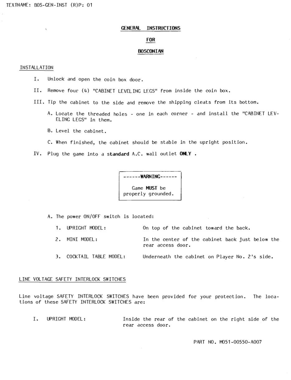 bosconian instruction manual|namco|games|.webp