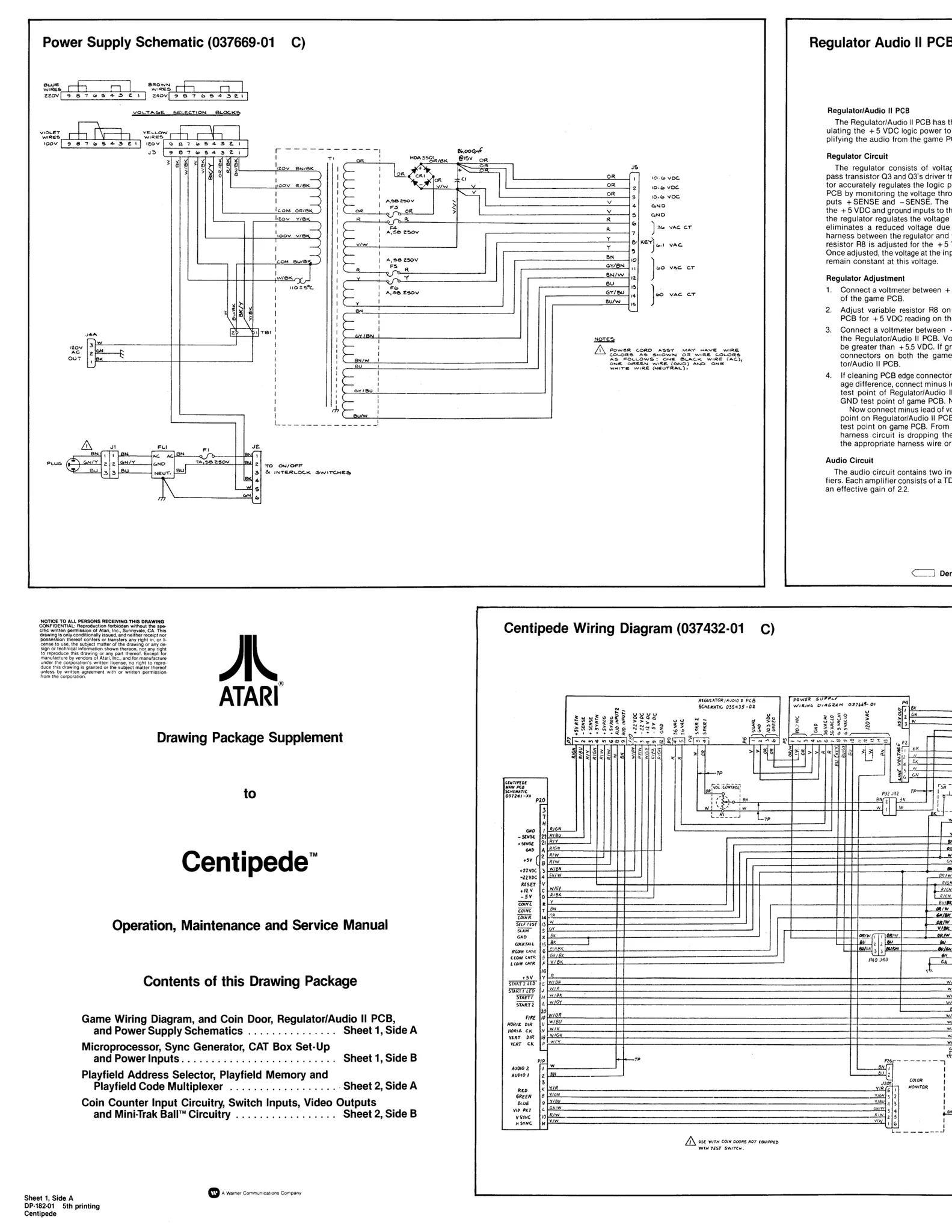 centipede millipede missile command package schematic|atari|schematics-and-wiring|5th printing.webp