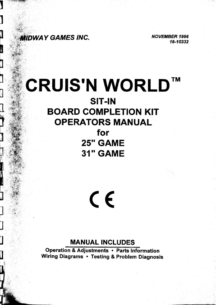 cruis n world sit-in board completion conversion kit instructions|bally-midway|games|.webp