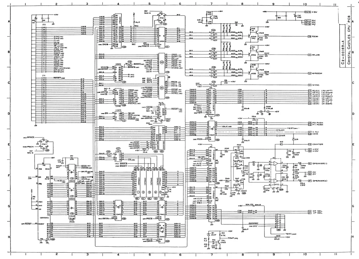 crystal castles 2 board pcb schematic|atari|schematics-and-wiring|.webp