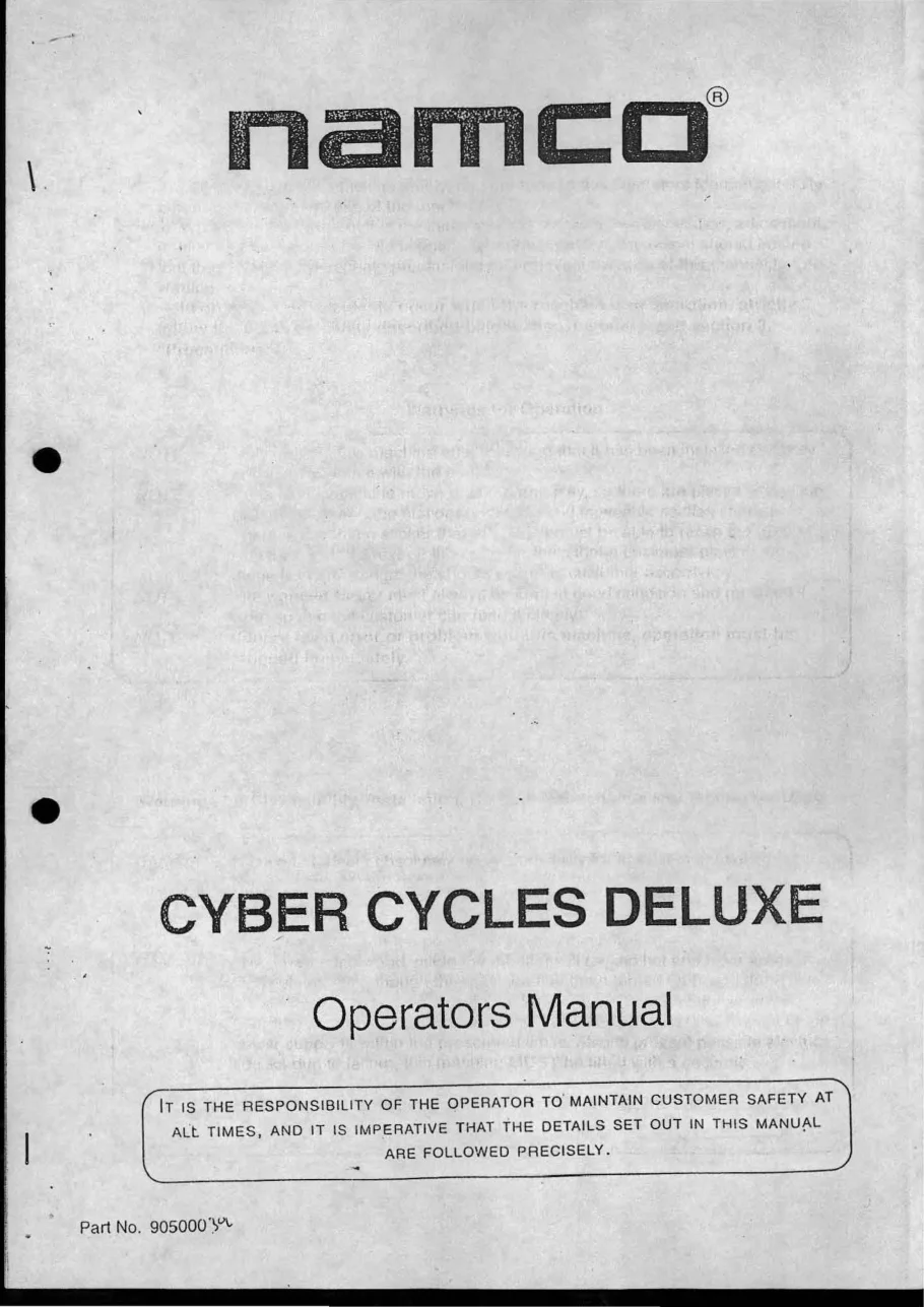 cyber cycles deluxe operation manual|namco|games|.webp