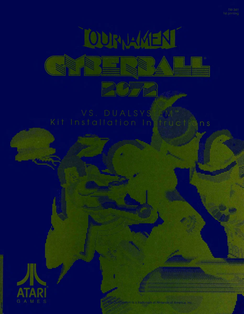cyberball 2072 tm-341 tournament vs dual system conversion kit instructions|atari|games|1st p...webp