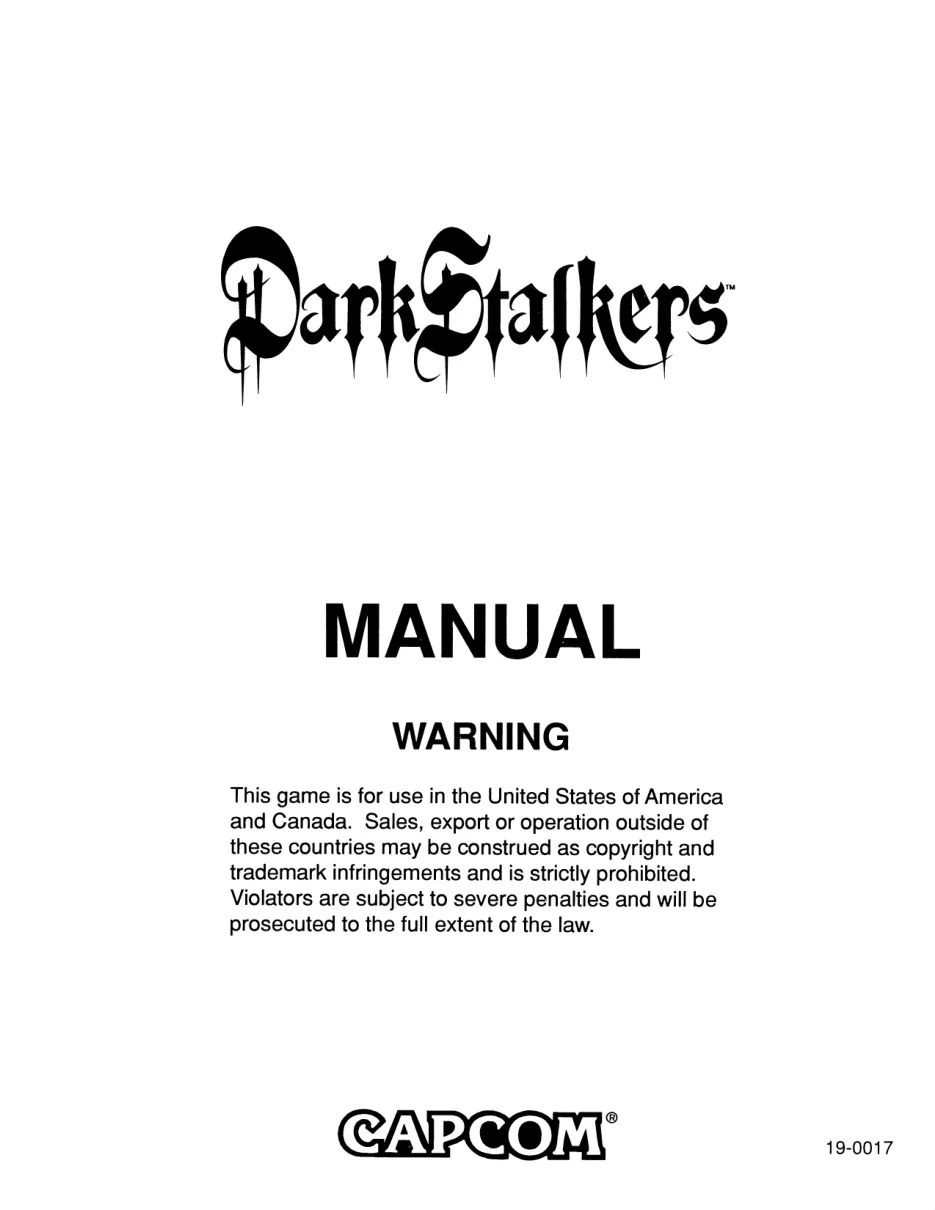 dark stalkers the night warriors manual|capcom|games|.webp