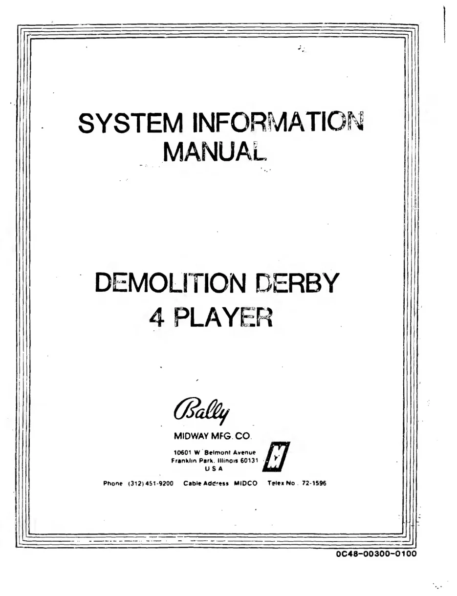 demolition derby manual|bally-midway|games|.webp