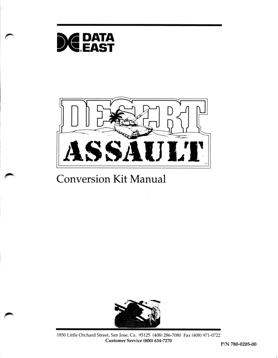 desert assault manual|data-east|games|.webp