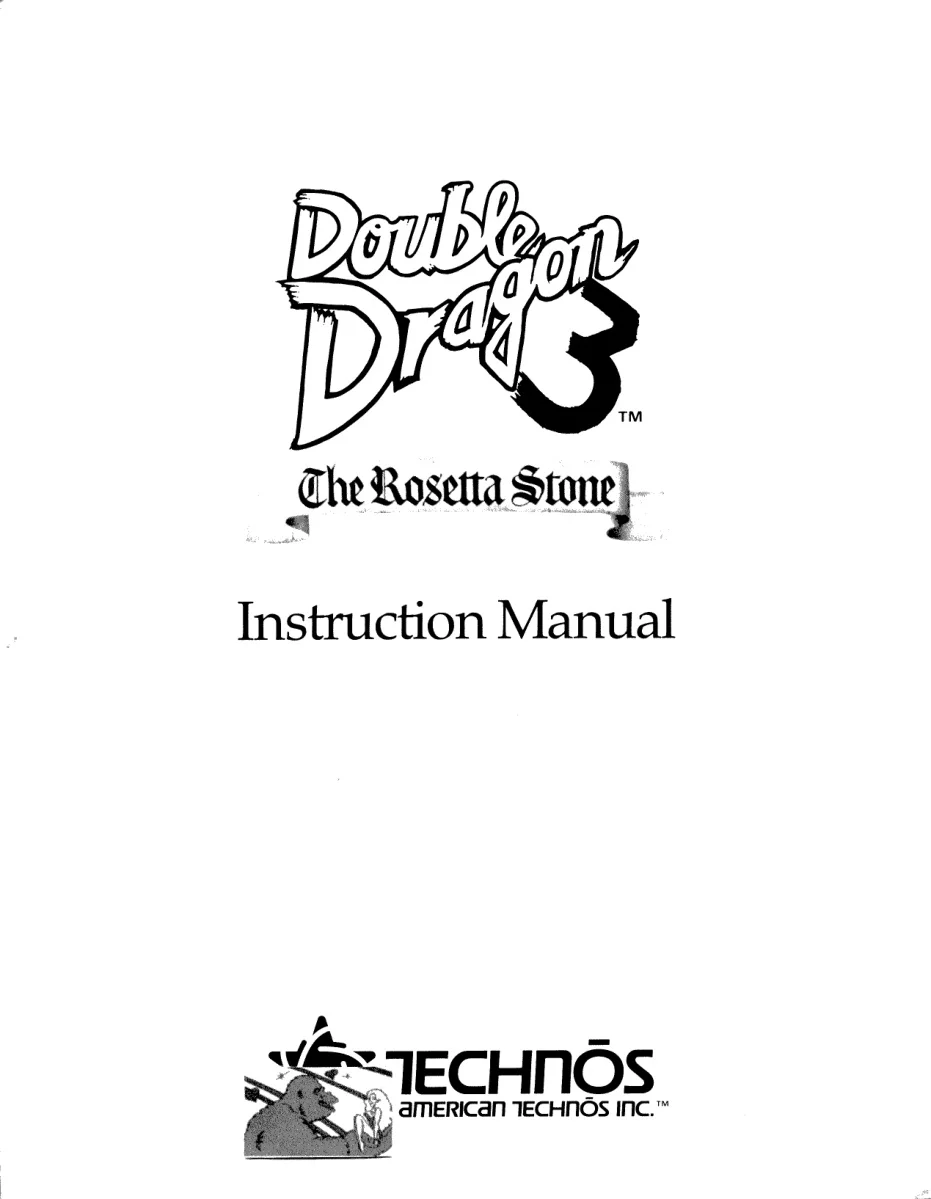 double dragon 3 the rosetta stone manual|technos|games|.webp
