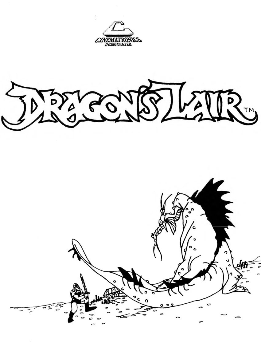 dragon lair maintenance operation manual|cinematronics|laserdisc.webp