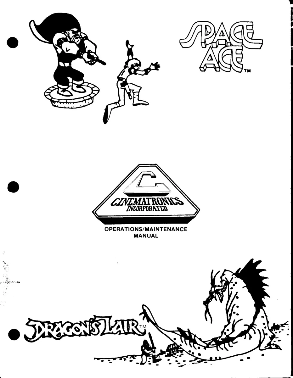 dragons lair manual|cinematronics|laserdisc.webp