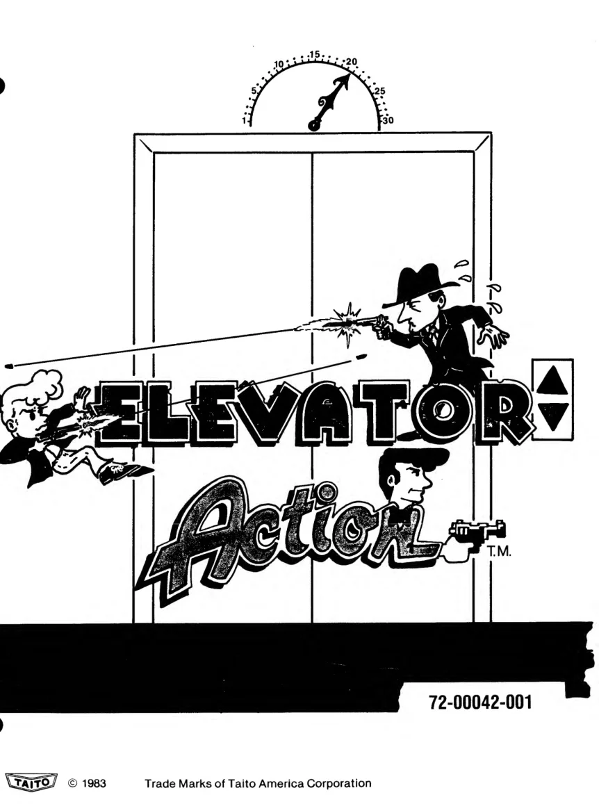 elevator action owner's manual|taito|games|.webp