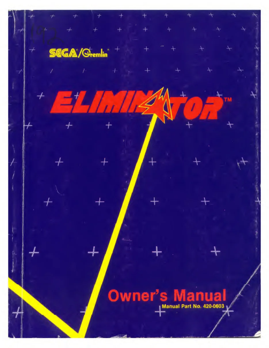 eliminator arcade manual|sega|games|.webp