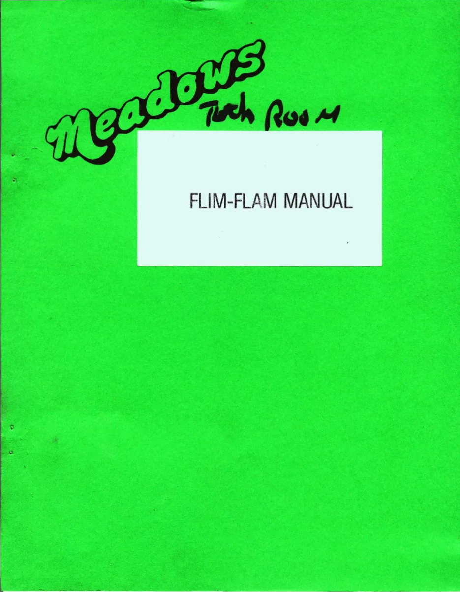 flim flam manual|bally-midway|games|.webp