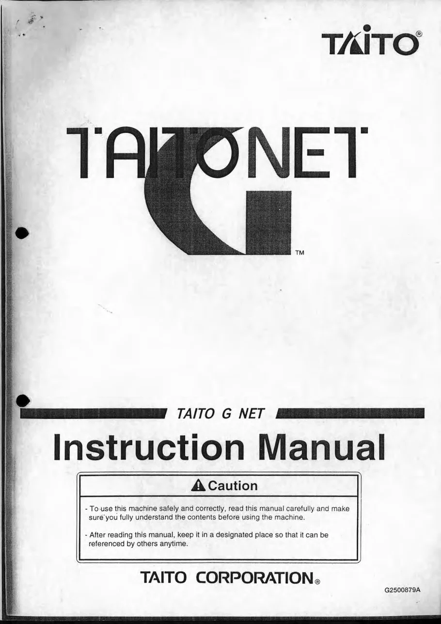 g-net system instruction manual|taito|aux-boards|.webp