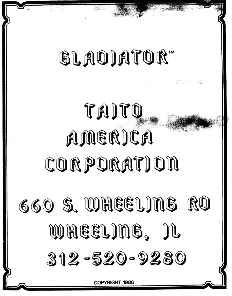 gladiator manual|taito|games|.webp