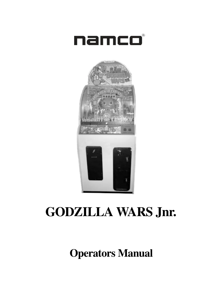 godzilla wars manual|sega|pinball-em-adjacent|.webp