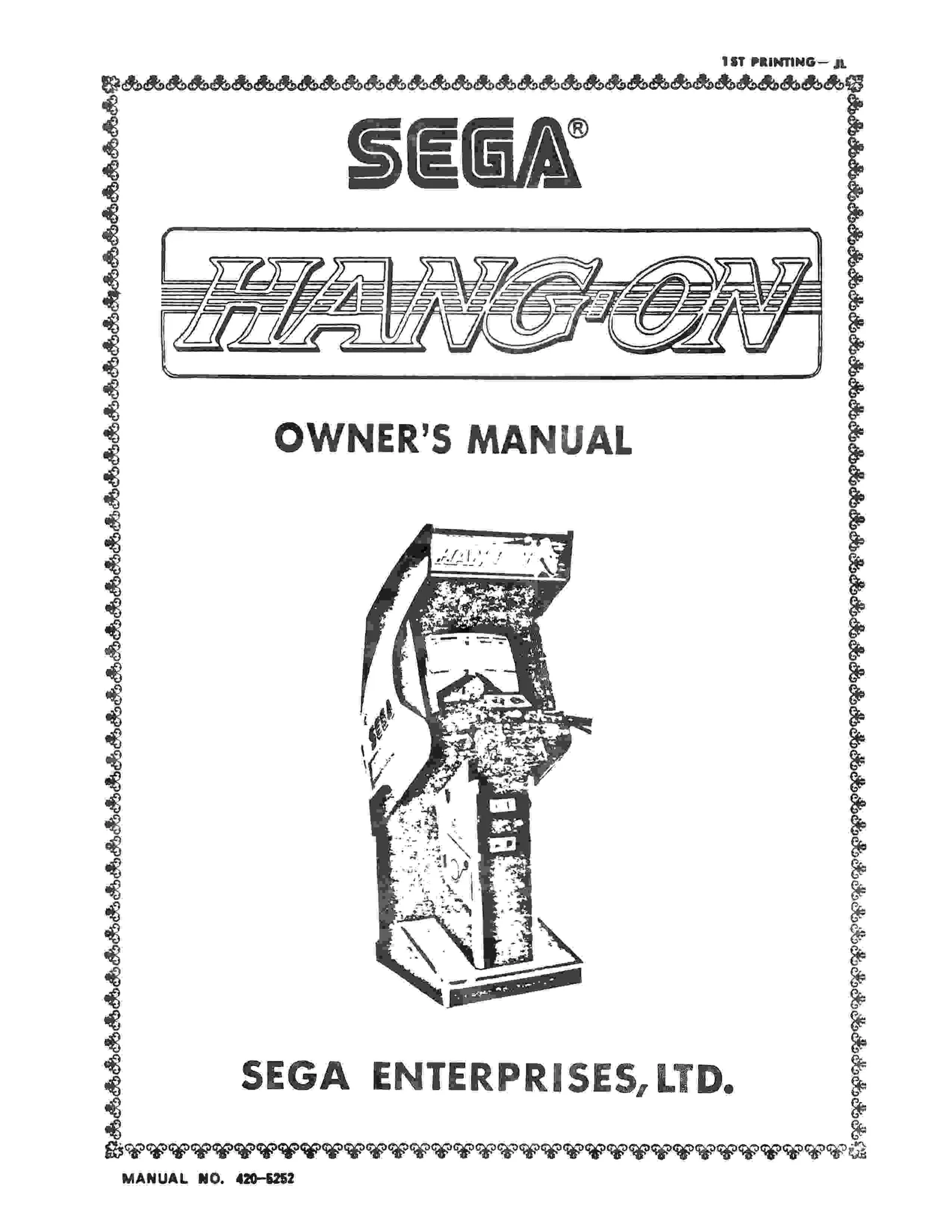 hang on manual|sega|games|.webp