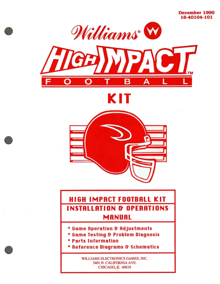 high impact football conversion kit instructions|bally-midway|games|.webp