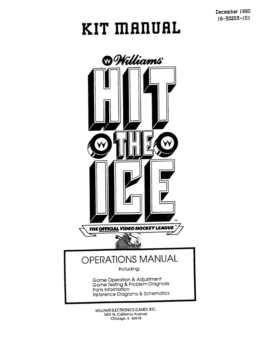 hit the ice manual|williams|games|.webp