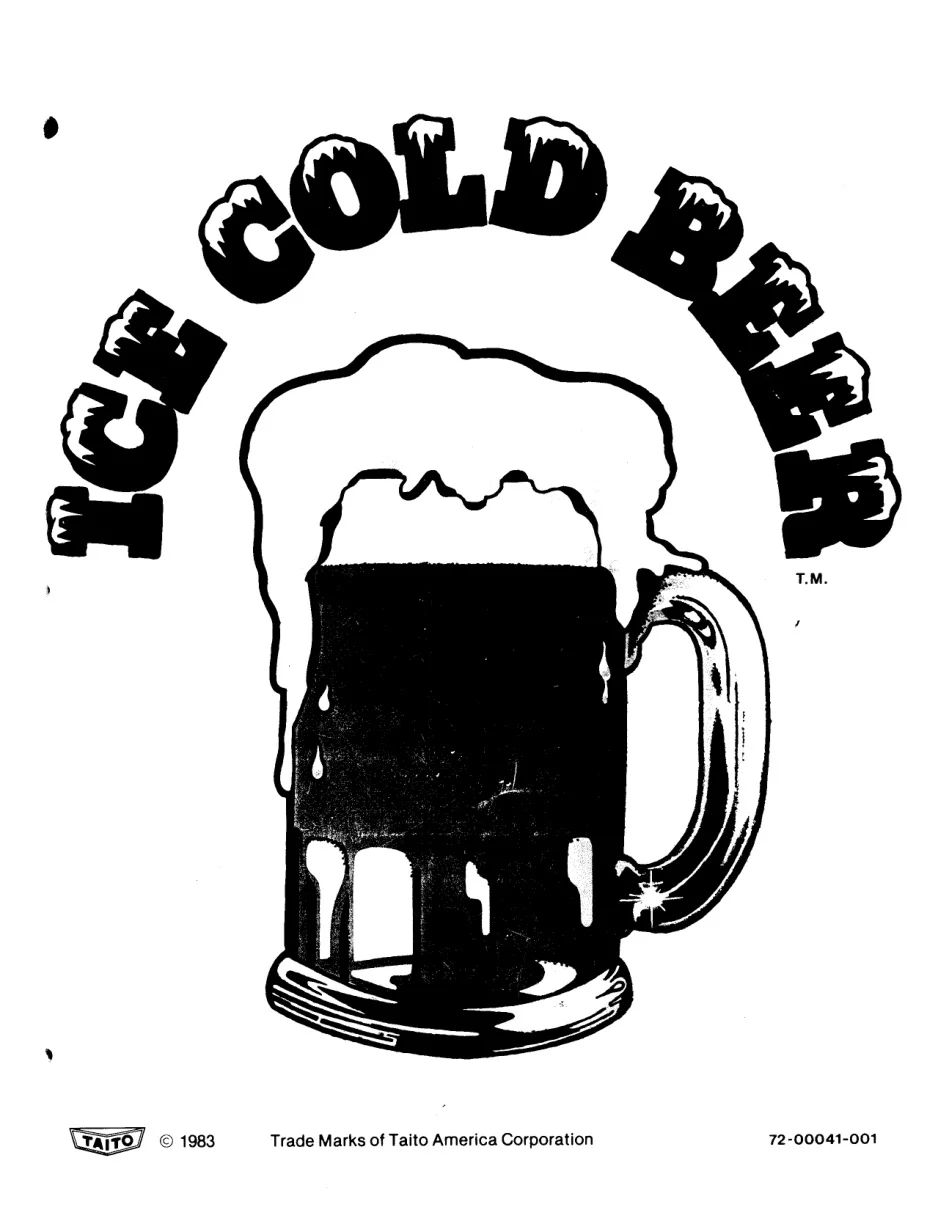 ice cold beer maintenance service manual|taito|games|.webp