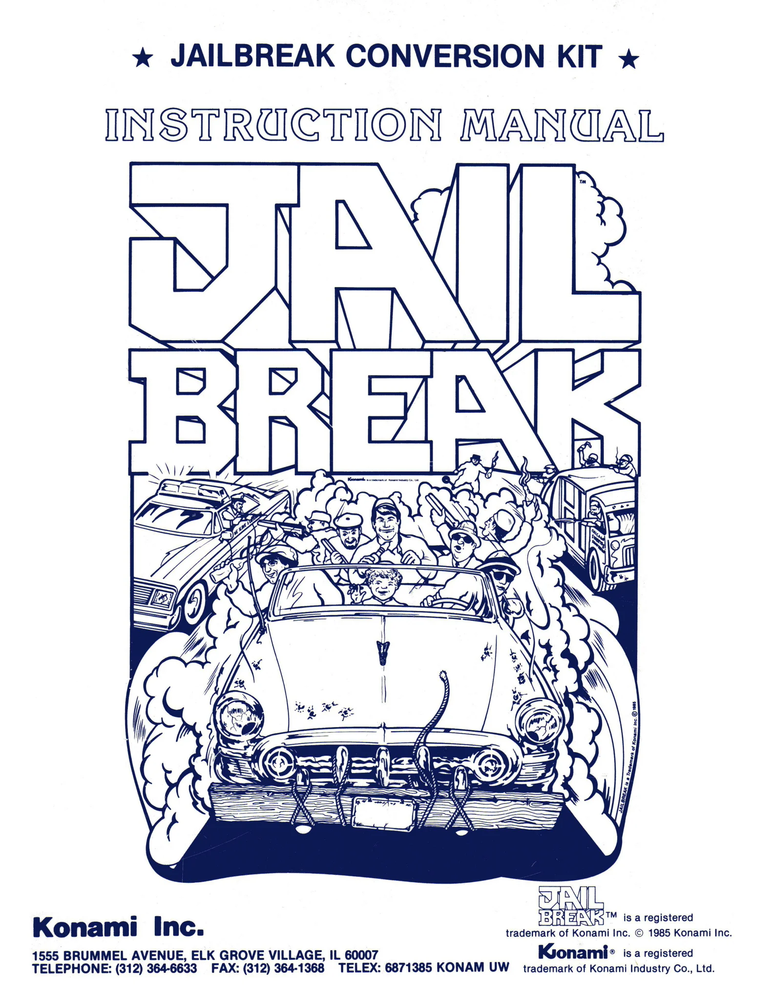 jail break instruction manual|konami|games|.webp