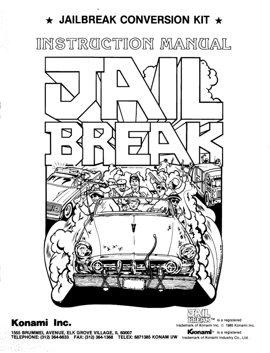 jailbreak instruction manual|konami|games|.webp