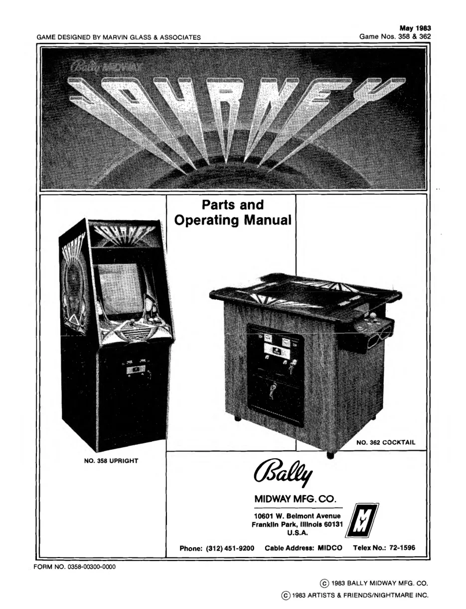 journey manual|bally-midway|games|.webp