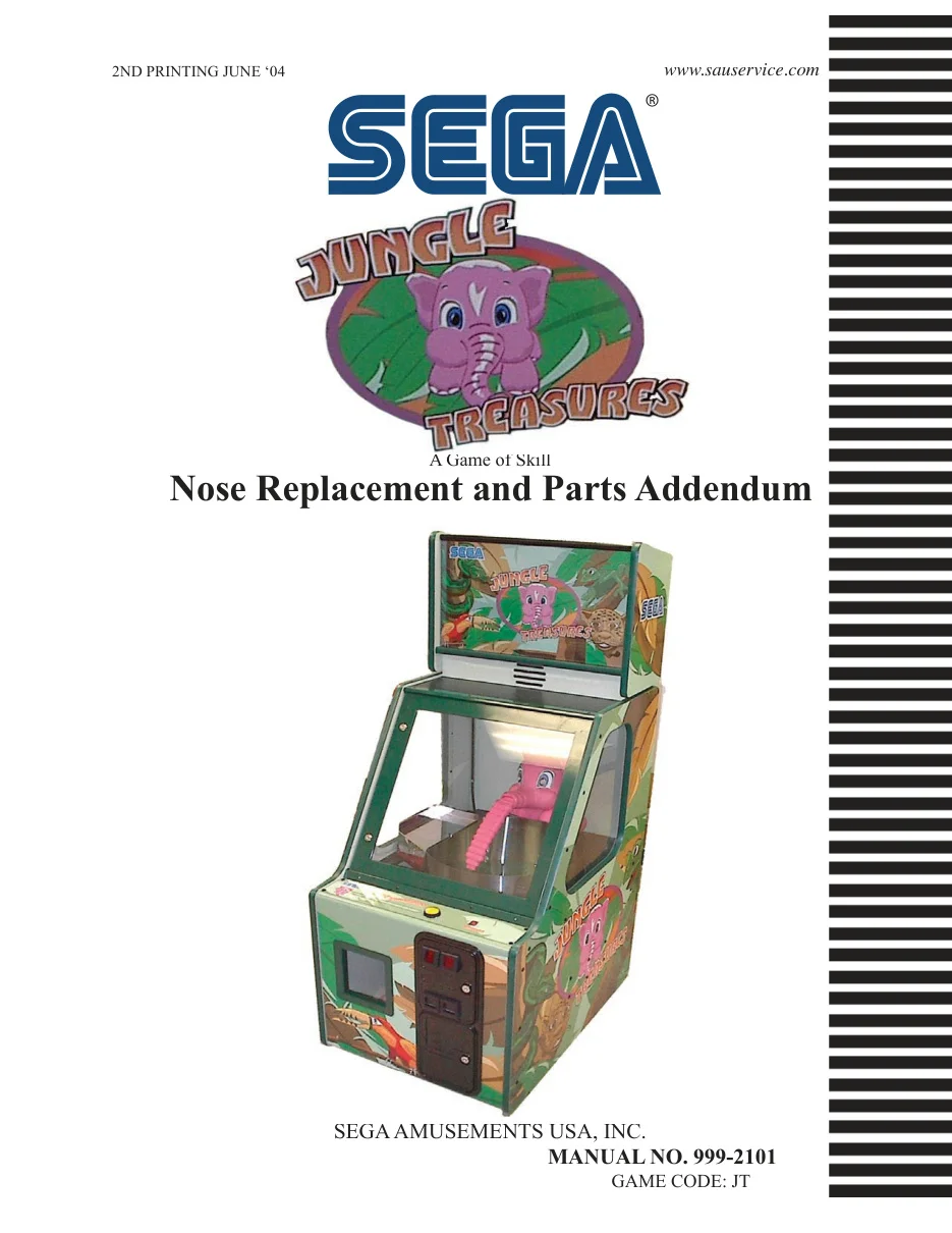 jungle treasure arcade us digital addendum manual|sega|games|.webp