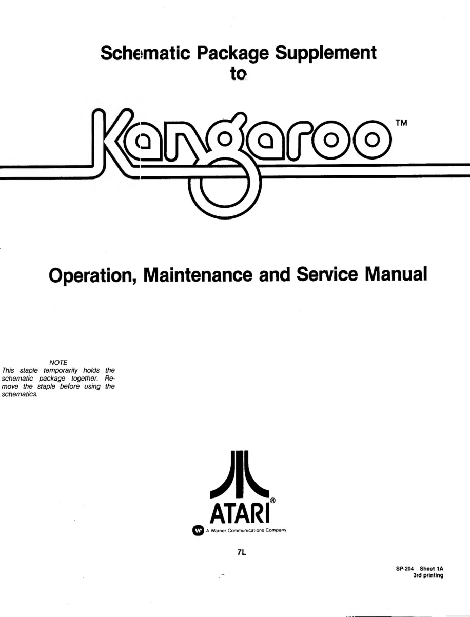 kangaroo maintenance service manual|atari|games|.webp