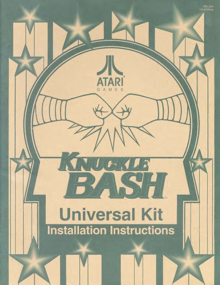 knuckle bash manual|toaplan|games|.webp