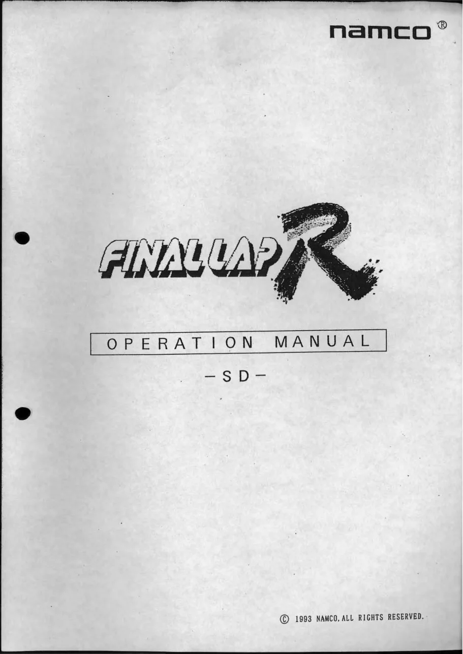 lap r operation manual|namco|games|.webp