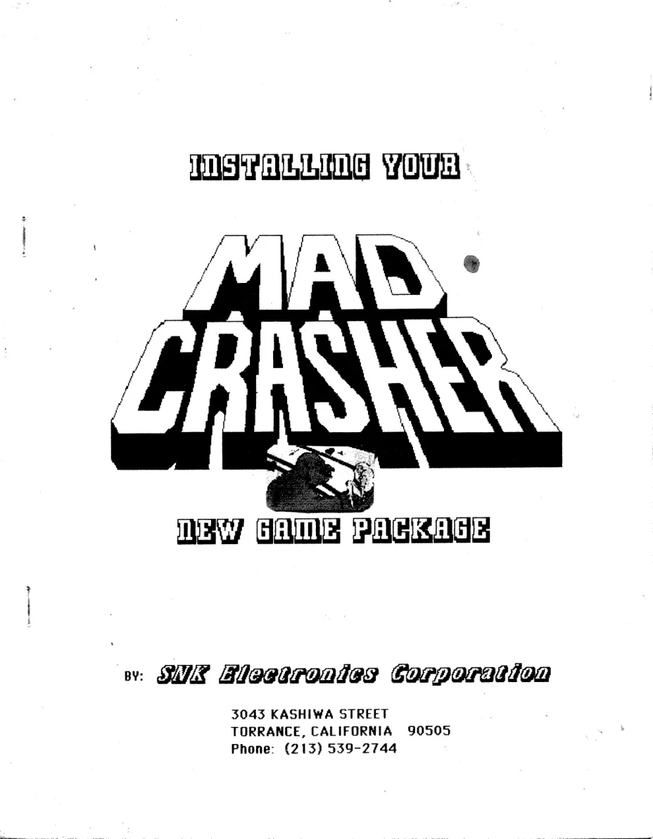 mad crasher manual|sega|games|.webp