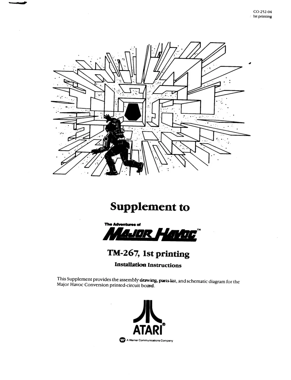 major havoc co-252-04 manual|atari|games|1st printing.webp
