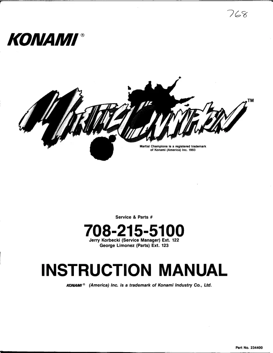 martial champion manual|konami|games|.webp