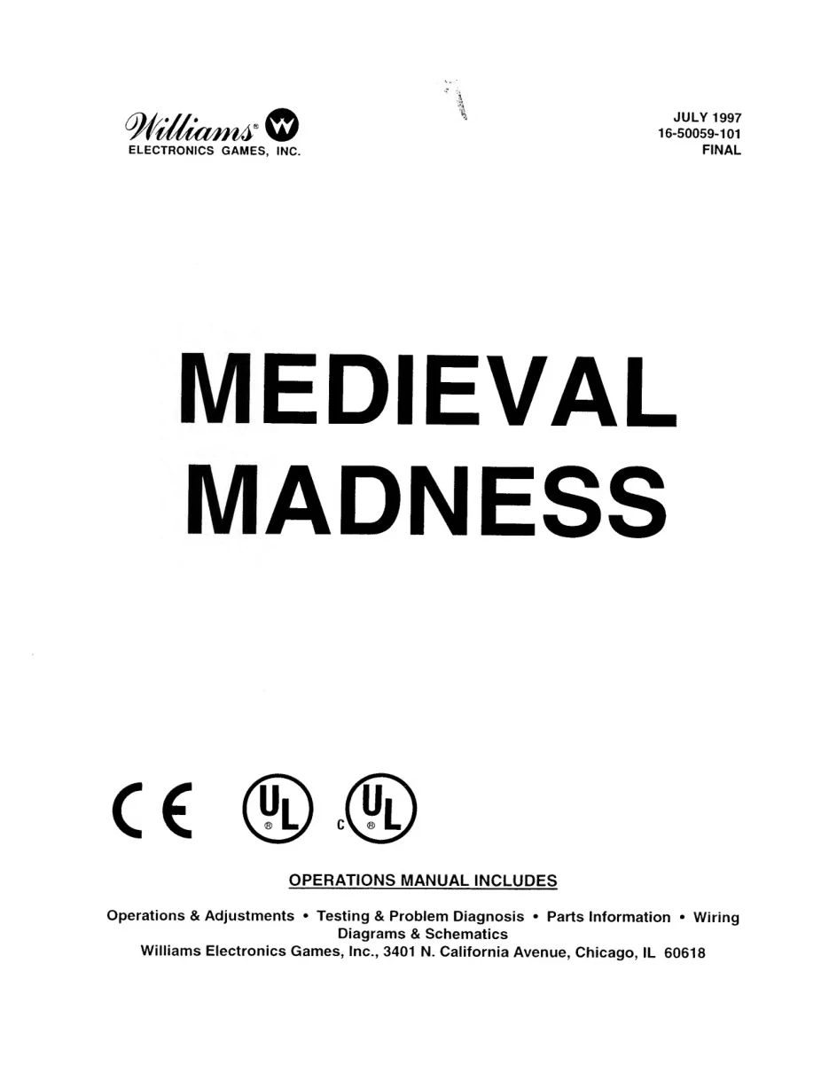 medieval madness operation manual|williams|pinball-em-adjacent|.webp