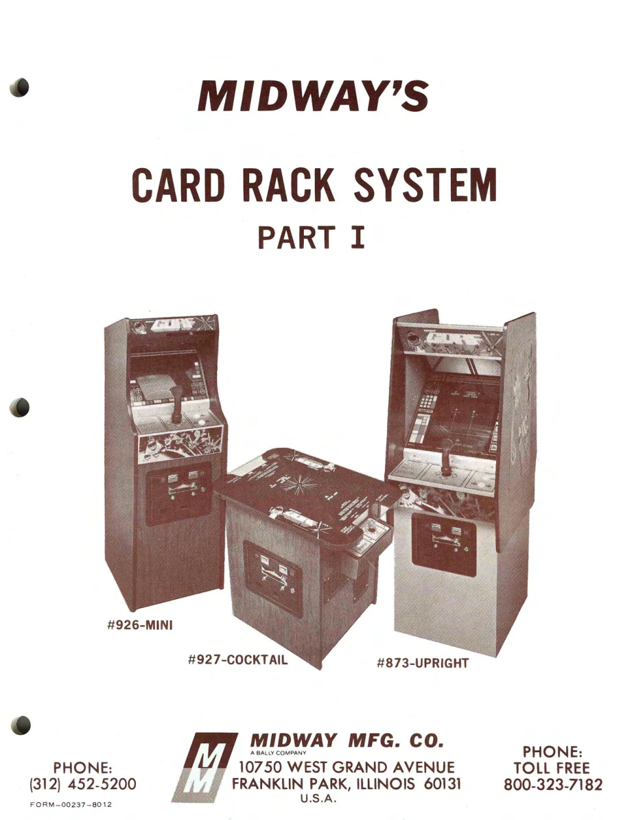 midways rack system part 1 manual|bally-midway|aux-boards|.webp