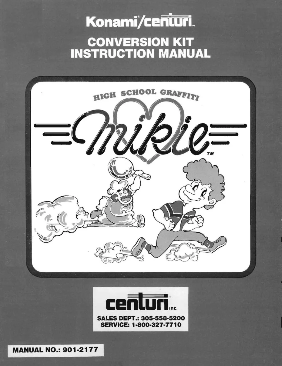 mikie instruction manual|konami|games|.webp