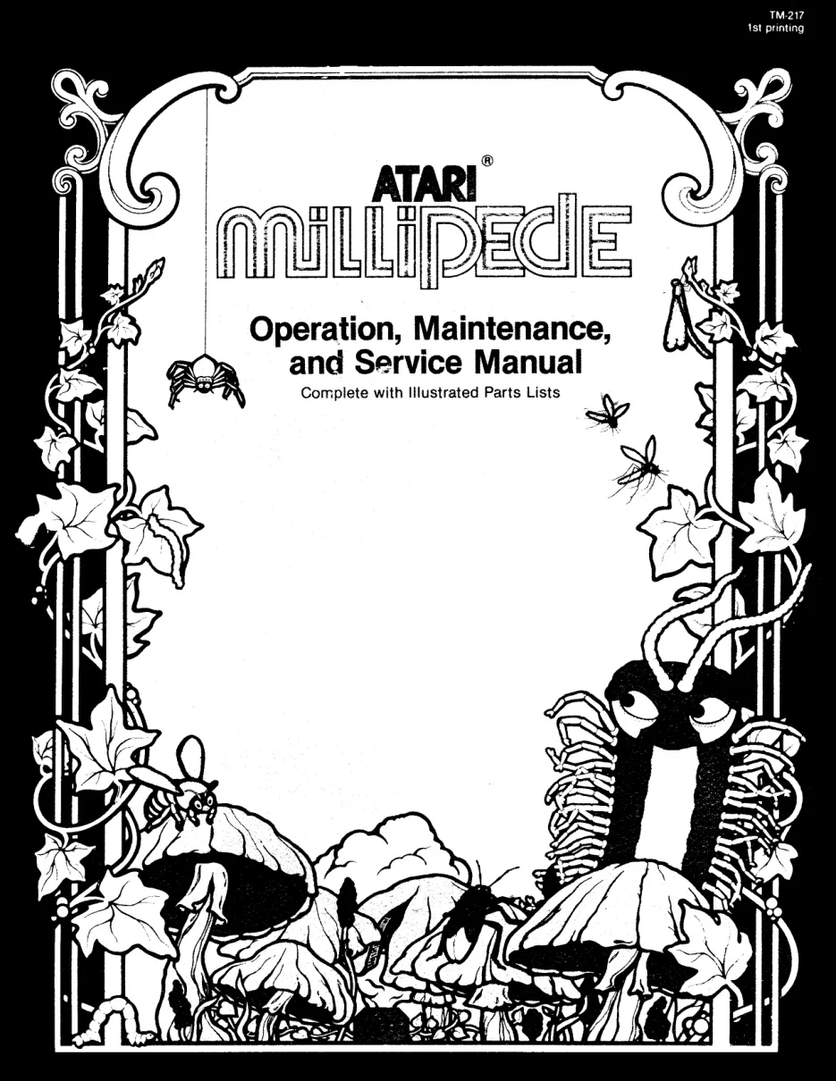 millipede maintenance service manual|atari|games|.webp
