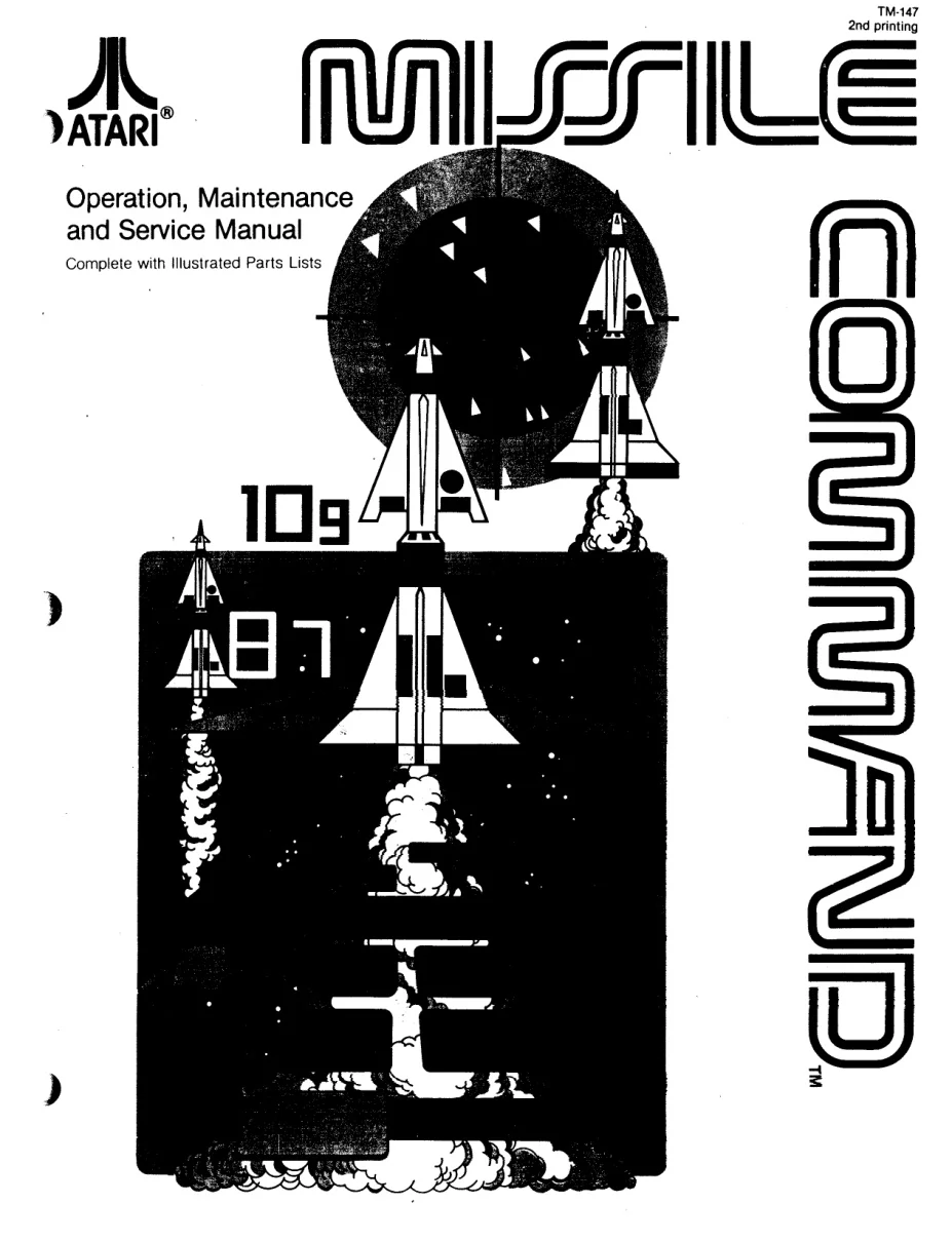 missile command maintenance service manual|atari|games|.webp