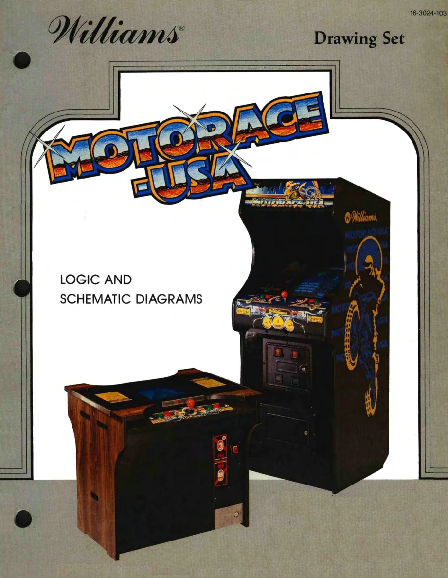 motorace usa drawing package manual|williams|schematics-and-wiring|.webp