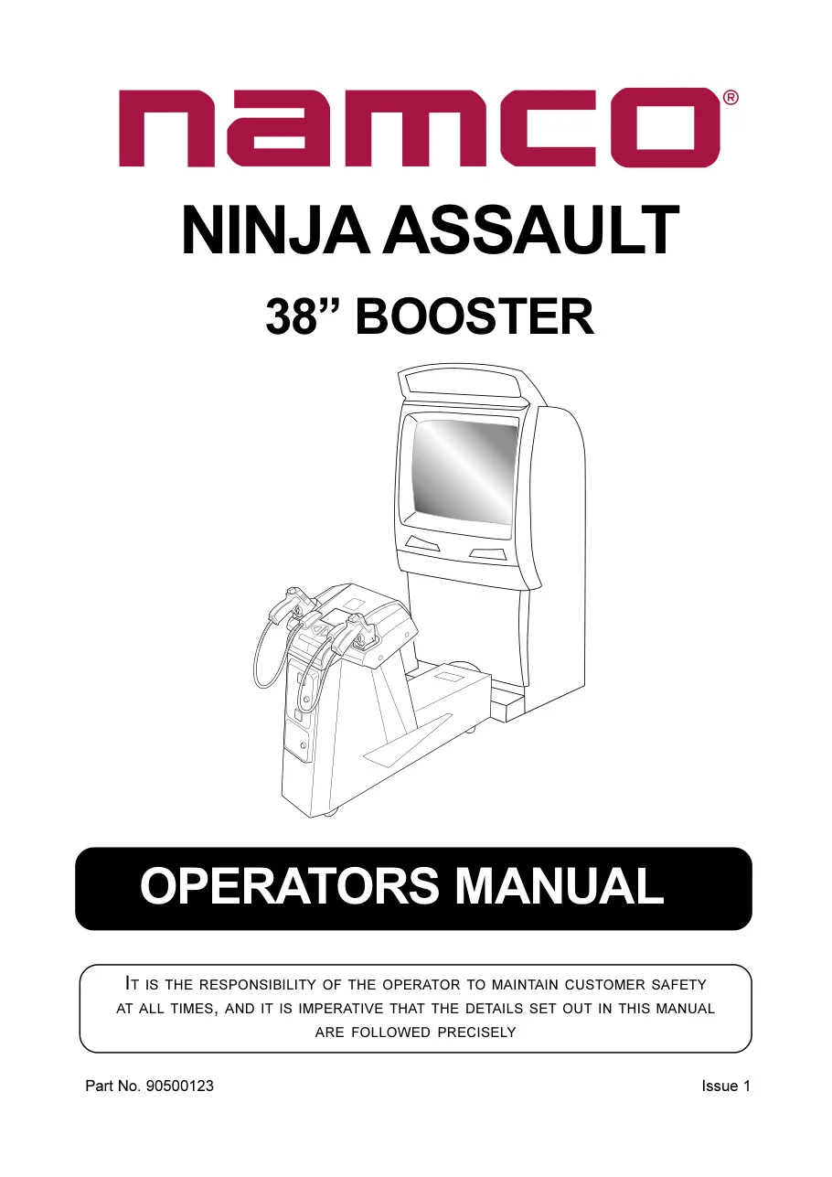ninja assault booster manual|namco|games|.webp